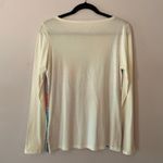 Lilly Pulitzer  Colorful White Beach Long Sleeve Shirt Women's size Medium Photo 5