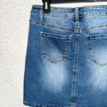 Versona  Women's Blue Denim Pencil Skirt Size 27 Stretch Pockets Casual Photo 6