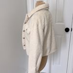 Thread & Supply Crop Fleece Shirt Jacket Ivory Size XS Photo 5