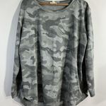 Womans Jane & Delancey XL Gray Camo Long Sleeve Pullover T Shirt Photo 0