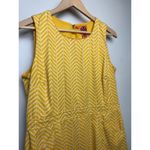 Tory Burch  Meryl Sheath Sleeveless Dress in Yellow Sz. 10 Photo 2