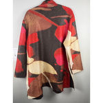 Chico's  Size 3 XL Abstract Print Textured Open Front Jacket Kimono Blazer Multic Photo 4