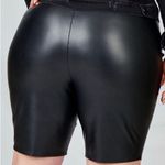 Altar'd State Faux Leather Biker Shorts Photo 3