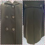 Kate Spade New York Green Wool Twill Double-Breasted Coat size Large Photo 13