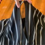 Luxology Jumpsuit 10 Black and White Striped Belt Tie Sleeves Wide leg pants Photo 9