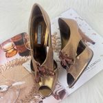 Anne Klein  | Belladona Leather Oxford Peep Toe Pumps Photo 3