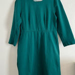 J.Crew  Teal Long Sleeve Dress Photo 0