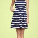 Gap Navy & White Stripe Strapless Dress Size 8 Photo 1