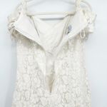 Betsy and Adam Womens Vintage 80s Ivory Lace Bridal Prom Formal Dress Size 16 Photo 10