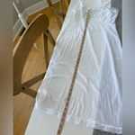 Vintage Met Lin White Lace Chemise Nightgown Slip Dress Size 36 Medium Photo 5