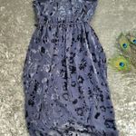 Lucky Brand  Floral Velvet Midi Dress Photo 8