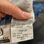 Levi's  501 Blue Denim Distressed Skinny Jeans Sz 28 Photo 9