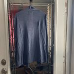 Rachel Zoe  100% Linen Blue/ Gray Open Front Cardigan Preppy size XL Photo 1