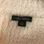 Wild Fable White Fuzzy Long-Sleeve Sweater Dress Cowl Neck Size L Photo 2