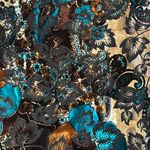 Cache Vintage Y2K Jewel Embellished Floral Burnout Velvet Blouse Top Size Medium Photo 1