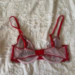Victoria's Secret Vibrant Red Lace Bras 34C Photo 4
