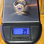 Natural Tanzanite Pink Sapphire Sterling Silver Ring Size 9 Purple Photo 8