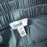 Aerie  Satin Wide-Leg High-Rise Pants Green Size Small Photo 2