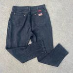 Wrangler Vintage 90s  Black Cowgirl Wedgie Patch Pocket Jeans 12MWZWK 17/18x32 Photo 1