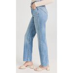 7 For All Mankind Womens Star Panel Easy Straight Button Fly Jeans Blue Size 28 Photo 2