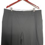 Ganni  Womens Black Green Pinstripe Barrel Pants Size 46 US 16 Photo 4