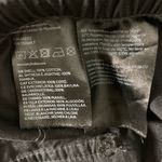 Divided Midi Parachute Cargo Skirt Size Medium Black Drawstring back Slit Photo 3