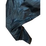 Free People  faux leather black pull on pants sz 4 Photo 11