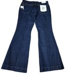 RE/DONE NWT 70s Low Rise Flare Jeans Dark Wash Heritage Rinse Flares size 31 Photo 3