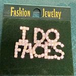 Fashion Crystal brooch I DO FACES makeup artist NEW Silver Photo 0