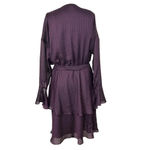 Joie  Marcel Blackberry Houndstooth Print Wrap Dress Size US‎ XL Photo 8