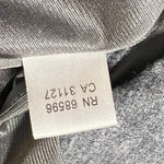 Donna Karan Wool Blend Ruffle Faux Leather Panels Size 4 Blouse Photo 8