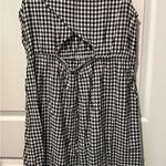 BeachLunchLounge Women's Black and White Gingham Dress Photo 4