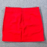 Gap Red A-Line Mini Skirt Women's 8 Pockets Stretch New Flat Front Photo 5