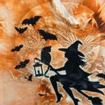 One World Orange Halloween Witch Print Women's Top Photo 1