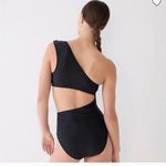 J.Crew Cut Out Full Coverage One Piece Swimsuit with Buttons Size 22 Navy New Photo 2