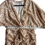 Revolve Song of Style Weston Mini Dress in Zebra Multi Size XL Tan Photo 9