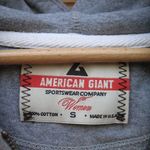 American Giant Classic Zip Front Hoodie Jacket Gray Photo 8