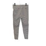 ZARA Women’s Gingham Fitted Side Zip Trousers in Black/Brown/White Size L Photo 6