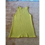 Karlie Yellow Textured Knit Tank Top Women’s Small Cotton Blend USA Made Photo 5