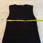 Ralph Lauren Lauren  black sleeveless sweater dress tunic size large, runs small Photo 5