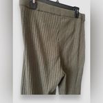 Gap Flare Ribbed Lounge Pants Olive Green Size X-Large Side Slits NWT Photo 6