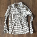 Mountain Hardwear Striped Gray Women's Top Photo 0