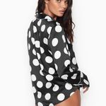 Victoria's Secret ✨Victoria Secret Afterhours Satin Two Piece Polka Dot Long Sleeve Sz M Pajamas✨ Photo 1