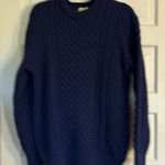 Shades of Aran Ireland Wool Sweater Blue Size L Photo 0