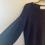 Tous Nenette  Les Jours Sweater The Malaga Blue Sparkle Puff Sleeves Sz M NWOT Photo 3