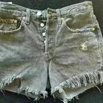 Levi's Levi’s 501 Distressed High-Waisted Black Denim Cutoff Shorts S26 90’s vintage Photo 0