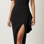 NBD Revolve Ruffle Off Shoulder Slit Maxi Dress Photo 0