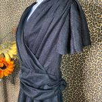 Unique Vintage MAGNOLIA PLACE Black Sparkly PLUS SIZE Flutter Sleeve Dress NWT | 2XL | Photo 5