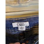 Cato Light Wash Low Rise Denim Cuffed Capris Size 6 Photo 4