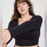Aerie NWT OFFLINE By Seamless Cable Square Neck T-Shirt Size M Photo 0